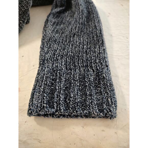 Orvis Woman's Blue Gray Chenille Pullover Soft Ribbed Sweater Size Large V Neck - Picture 7 of 10